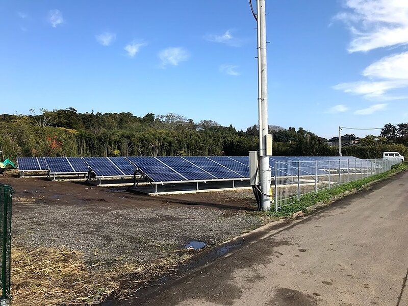 太陽光発電 志布志市有明町【野井倉発電所】 ２区画 完成発電開始 (有)アキ建設